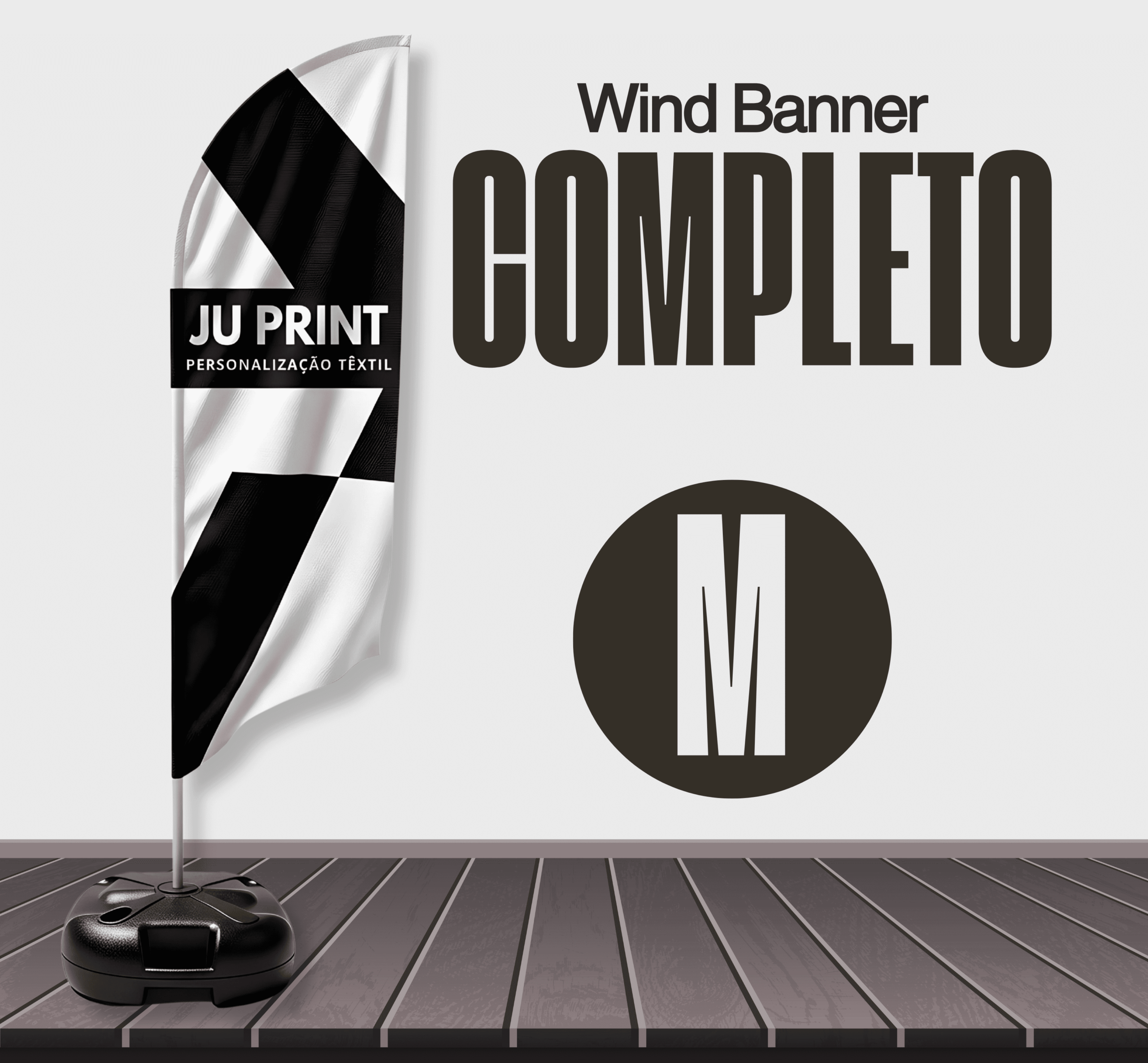 Wind Banner Personalizado Ju Print Têxtil